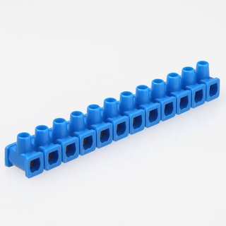 Dosenklemmleiste Abzweigklemme blau 4,0 mm 12 polig