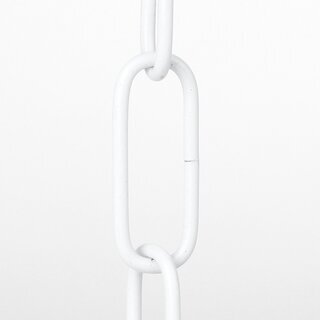 Lampen Metall-Kette 2,8 mm 16x39 | Wei lackiert | Zum Aufhngen schwerer Lampen & Kronleuchter | Belastbar bis 12 kg - Meterware