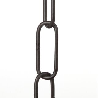 Lampen Metall-Kette 2,8 mm 16x39 | Schwarz lackiert | Zum Aufhngen schwerer Lampen & Kronleuchter | Belastbar bis 12 kg - Meterware