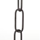 Lampen Metall-Kette 2,8 mm 16x39 | Schwarz lackiert | Zum Aufhängen schwerer Lampen & Kronleuchter | Belastbar bis 12 kg - Meterware