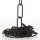 Lampen Metall-Kette 2,8 mm 16x39 | Schwarz lackiert | Zum Aufhängen schwerer Lampen & Kronleuchter | Belastbar bis 12 kg - Meterware