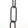 Lampen Metall-Kette 2,8 mm 16x39 | Schwarz lackiert | Zum Aufhängen schwerer Lampen & Kronleuchter | Belastbar bis 12 kg - Meterware