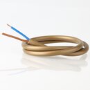 PVC-Lampenkabel gold 2-adrig 2x0,75 mm H03VV-F &ndash;...