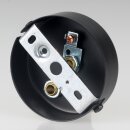 Lampen Zier-Baldachin Metall schwarz Ø 80 mm für 2 Lampenpendel mit Metall-Zugentlaster