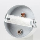 Lampen Zier-Baldachin Metall weiß Ø 80 mm für 2 Lampenpendel mit Metall-Zugentlaster