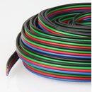 10 Meter Niedervoltkabel Vierlingslitze 4x0,25 mm  fr...