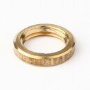 M10x1 Rundmutter &ndash; 13x2,5 mm, Metall messing