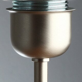 M10x1 Rundmutter &ndash; 13x2,5 mm, Metall Nickel matt / Edelstahloptik