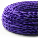 Textilkabel violett 3 adrig 3x0,75 gedreht doppelt isoliert