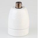 E27 Premium Porzellanfassung glasiert mit Metall...