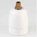 E27 Premium Porzellanfassung glasiert mit Kunststoff...