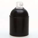 E27 Bakelit Glattmantel Lampenfassung schwarz mit...