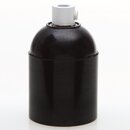 E27 Bakelit Glattmantel Lampenfassung schwarz mit weiem...