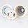 E27 Premium Porzellanfassung glasiert mit Metall Zugentlaster vermessingt 250V/4A M10x1 IG