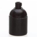 E27 Bakelit Fassung schwarz Auengewinde Zugentlaster...