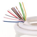 Klingeldraht / Klingelleitung YR 12x0,8 mm² – Rundleitung, weiß - Meterware