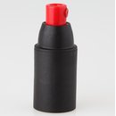 E14 Thermoplast Fassung schwarz Glattmantel mit...