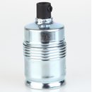 E27 Metallfassung verzinkt ohne Auengewinde M10x1 IG mit...