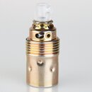 E14 Metall-Lampenfassung Premium vermessingt mit...