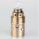 E14 Premium Metallfassung vermessingt Glattmantel mit...