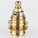 E14 Premium Metallfassung vermessingt mit Auengewinde...