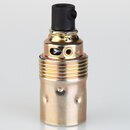 E14 Metall-Lampenfassung Premium vermessingt mit...