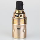 E14 Premium Metallfassung vermessingt Glattmantel mit...