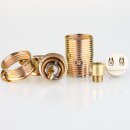 E14 Metall-Lampenfassung Premium vermessingt mit...