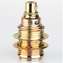 E14 Premium Metallfassung vermessingt mit Auengewinde...