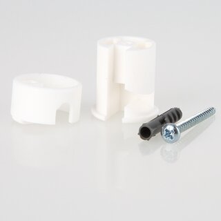 Lampen Deckenverteiler &bdquo;Affenschaukel&ldquo; &ndash; Wei 27x30 mm, Kunststoff, Umlenkung von Kabeln