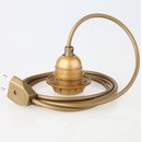 PVC Lampenpendel E27 Bakelit Fassung Teilgewindemantel...