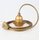 PVC Lampenpendel E27 Bakelit Fassung Teilgewindemantel gold 1-10 Meter