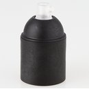 E27 Kunststoff Fassung schwarz ohne Auengewinde mit...