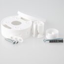 Lampen Deckenverteiler „Affenschaukel“ mit Baldachin – Weiß 70x31,5 mm, Kunststoff, Umlenkung von Kabeln