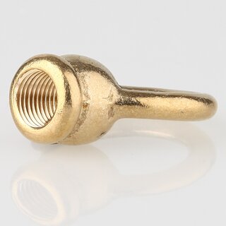 Ringnippel Messing unbehandelt M10x1 Innengewinde &ndash; schwere Ausfhrung,  30 mm