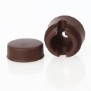 Lampen Distanz-Aufhänger „Affenschaukel“ mit Baldachin – Braun, Kunststoff, Umlenkung von Kabeln