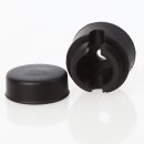 Lampen Distanz-Aufhänger „Affenschaukel“ mit Baldachin – Schwarz, Kunststoff, Umlenkung von Kabeln