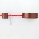 Lampen Distanz-Aufhänger – Affenschaukel mit Baldachin, Kunststoff braun