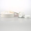 Lampen Distanz-Aufhänger – Affenschaukel mit Baldachin, Kunststoff weiß