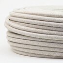 Textilkabel kiesel 2-adrig 2x0,75 Schlauchleitung...