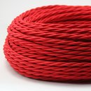 Textilkabel Stoffkabel rot 2-adrig 2x0,75 gedreht...