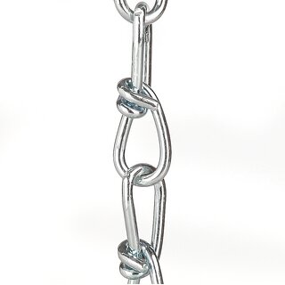 Lampen Knotenkette 2,5 mm verzinkt | Zum Aufhngen schwerer Lampen & Kronleuchter | Belastbar bis ca. 50 kg - Meterware