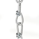 Lampen Knotenkette 2,5 mm verzinkt | Zum Aufhängen schwerer Lampen & Kronleuchter | Belastbar bis ca. 50 kg - Meterware