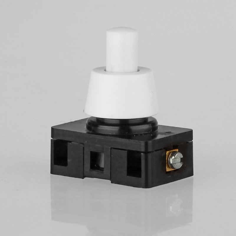 Lampen-Schalter max 230V/2A EIN/AUS schaltend Einbau-Druckschalter 1-polig 