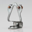 M13x1 Leuchten-Aufhänger – Pendelrohr-Aufhänger aus Stahlblech mit Erdung und Klemmbefestigung