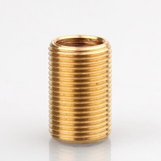 M13x1 AG auf M10x1 IG Reduzier Gewinde-Adapter | Lnge 20 mm | Messing roh