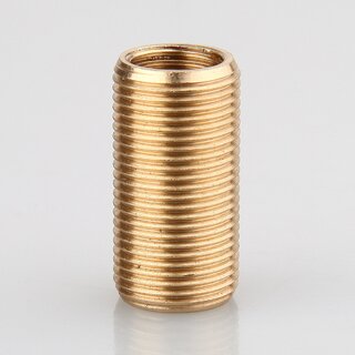 M13x1 AG auf M10x1 IG Reduzier Gewinde-Adapter | Lnge 25 mm | Messing roh