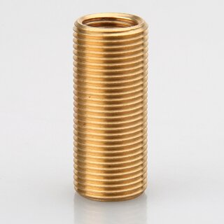 M13x1 AG auf M10x1 IG Reduzier Gewinde-Adapter | Lnge 30 mm | Messing roh