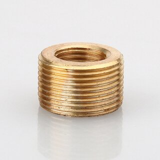 M16x1 AG auf M10x1 IG Reduzier Gewinde-Adapter | Lnge 10 mm | Messing roh