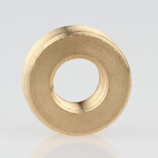 M20x1 AG auf M10x1 IG Reduzier Gewinde-Adapter | Lnge 8 mm | Messing roh